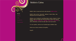 Desktop Screenshot of bobbiescakes.com