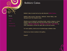 Tablet Screenshot of bobbiescakes.com